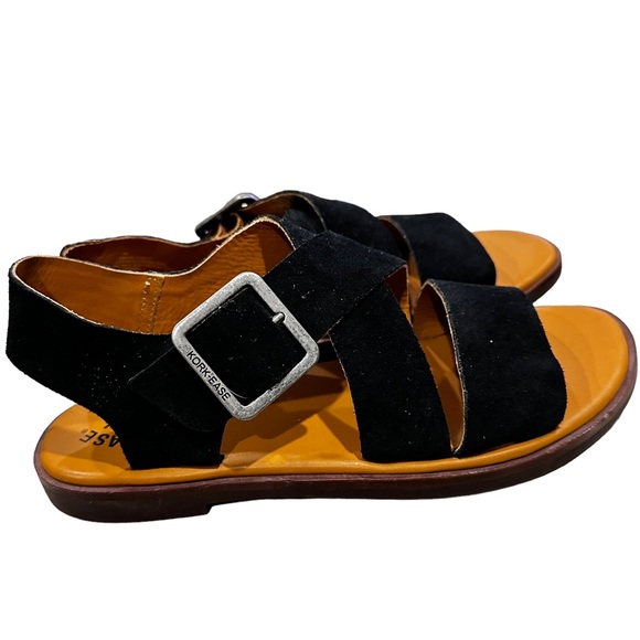 KorkEase Shoes Kork Ease Black Sandal Strappy Shoes Leather Uppers